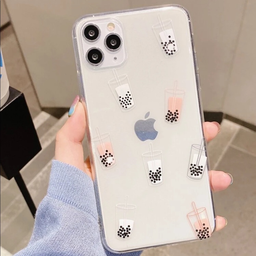 NEW iPhone XS MAX boba milk tea phone case